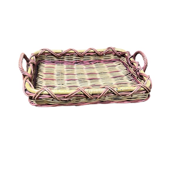 3/$15 Wicker Rectangular Basket with Handles - Picture 7 of 11